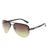 Nuevas Gafas de Sol con Pinza para Cejas Moda Masculina Gafas de Sol para Pesca M-28 Modernas Gafas de Sol Metálicas con Medio Marco para Ciclismo