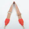 Nuevo colorido tejido ancho a rayas estampado correa ancha para el hombro estilo étnico bandolera femenina estilo coreano versátil un solo hombro chica estilo occidental