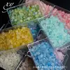 [Estrellas pentagonales con lámina de oro espolvoreada] acrílico esmerilado cuentas sueltas material para pulsera hecha a mano DIY cadena de teléfono móvil