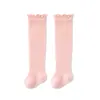 Calcetines altos para bebé, Malla de algodón peinado, Transpirables, Calcetines anti-mosquitos para niños, No apretados, Boca ancha, Calcetines para bebé, Clase A