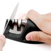 Mini Afilador de Cuchillos Multifuncional para Cuchillos de Cocina Diamante Ángulo Fijo Negro Afilador de Cuchillos Cocina Dos Etapas Afilador de Cuchillos Desechable