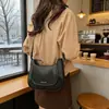 Bolsa Quadrada Pequena Cor Sólida Moda Tendência 2026 Estilo Coreano Retro Novo Bolsa de Ombro Único Transversal Bolsa Feminina Tendência