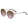 Nuevas Gafas de Sol Redondas de Moda Europeas y Americanas para Mujer, Gafas de Sol de Estilo Punk para Exteriores de Alta Gama con Protección Solar para Mujer, Venta al por Mayor Transfronteriza