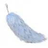 Pendente Grande de Pelo Ecológico de Raposa para Halloween Acessórios de Pelo de Cauda de Raposa Pingente para Bolsa de Mulher Chaveiro de Carro