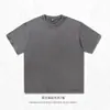Camiseta de algodão puro de peso pesado, estilo vintage, corte ligeiramente solto, estilo unissex, disponível em várias cores, casual e resistente à sujeira