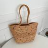 Bolsas Femininas da Moda Tendência 2026 Nova Bolsa de Ombro de Verão Cesta de Palha Tecida Bolsa de Praia Bolsa Tendência Feminina