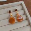 Pendientes Artísticos Retro Estilo Yadan, Pendientes Degradados Únicos y de Moda Estilo Melard, Pendientes de Nicho de Lujo Ligero de Gama Alta