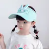 Visera de Sol de Verano para Niñas, Sombrero con Orejas de Conejo Lindo, Gorra de Béisbol de Malla Transpirable para Salidas de Bebé