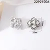 Cierre de Collar de Perlas Flor de Concha Blanca Chapado en Cobre de Oro Real de 18K Vintage para Pulsera Accesorios de Joyería DIY de Alta Gama