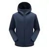 Jaqueta Softshell Macia com Capuz Nova para Exterior 2026 para Homens e Mulheres, à Prova de Vento, Impermeável, Quente, Outerwear Elástico, Vestuário para Montanhismo e Caminhada