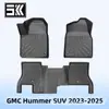 Adequado para GMC Hummer SUV 2023-2025 Material 3D para Todas as Estações Tapete de Chão TPE Tapete de Porta-Malas