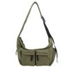 Bolsa Transversal Mensageiro Estilo Japonês para Homens, Grande Capacidade Casual Versátil Bolsa de Ombro para Estudantes e Aulas para Mulheres, Bolsa de Tecido para o Dia a Dia
