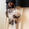 Novas Bolsas Infantis Feitas à Mão Bolsas Infantis de Lã Meninas Desenho Animado Fofo Cordeiro Casual Bolsas Femininas Fofas