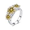Anillo de Plata Esterlina S925 Estilo Tres Piedras 5 Quilates Color D Moissanita Anillo Estilo Lujo Accesible para Mujer Fuente Especial de Suministro Transfronterizo Europeo y Americano
