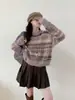 Suéter Pulóver de Cuello Redondo con Rayas Degradadas Estilo Fair Isle para Mujer 2026 Nuevo Diseño de Principios de Otoño Top Brillante de Punto