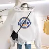 Sudadera para mujer para otoño e invierno 2026, nuevo estilo coreano, corte holgado, vintage japonés, con capucha, manga larga, versátil, forrada de polar y prenda exterior engrosada