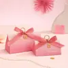Anillo de Madera Creativo de Lujo Ligero 2026 Nuevo Estilo Bolsa de Dulces de Boda Caja de Boda Caja de Regalo de Boda Morada de Gama Alta