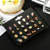 Amazon Lindo Conjunto de Pendientes de Animales de Aleación de Nicho Pendientes de Corazón Oso Conejo Exquisitos Pendientes Pequeños para Mujer