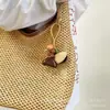 Sino de Mão com Casca de Fruta Produto Acabado Cura Sonora Contas Penduradas no Carro Chaveiro Contas Soltas Acessórios DIY Presente para o Dia do Professor
