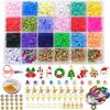 Ornamentos de Natal para Novos Produtos Transfronteiriços Pulseira Colorida de 6mm Acessórios DIY Peças de Argila Macia Conjunto com 24 Compartimentos Miçangas para Joias Pingentes