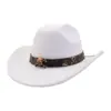 Aliexpress Amazon Wish Sombrero de Ala Ancha para Hombre y Mujer Lana Sombrero de Copa de Una Línea Sombrero de Jazz Sombrero de Vaquero Yzd083