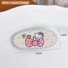 Novo bonito desenho animado KT gato rosa oval grampo de cabelo menina estilo coreano doce headwear lado bico de pato franja acessórios de cabelo
