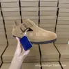 Vila Sangpo, Henan 2026 Sapatos Birkenstock Genuínos de Couro para Mulheres, Estilo Birkenstock de Cortiça Macia e Couro Bovino com Cobertura Total, Sapatos Casuais Slip-On que Aumentam a Altura