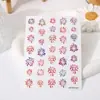 Manicure de Rosa Manicure de Fogos de Artifício Japoneses Deslumbrantes Adesivos Série Folheado a Ouro Claro Cor Prata Adesivos Florais para Unhas