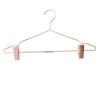 Perchero Sólido de Metal para Pantalones Ins Clip Especial para Pantalones Tienda de Ropa Oro Rosa Colgador de Ropa Clip sin Costuras Antideslizante para Faldas Pantalones Cortos