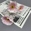 Amapola Artificial Transfronteriza Ramo de un Solo Tallo Flores Falsas Arreglo Floral para Pasillo de Boda Materiales Florales Decoración Floral Flores de Plástico