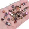 10 Estrellas de Cinco Puntas de Cristal Fantasía Chapadas Aurora Multicolor para Pulsera Hecha a Mano DIY Materiales y Accesorios
