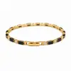 Pulseira feminina estilo popular cruzada estilo luxo leve pulseira feminina de zircônia colorida toque de alta qualidade estilo europeu e americano pulseira de strass atacado