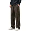 Novedad Otoño Pantalones Casuales Sueltos para Hombre Tendencia Simple Versátil Pierna Recta Pantalones Deportivos Talla Grande Pantalones Largos Sueltos Hombre