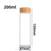 Botellas de Vidrio de Grado Alimenticio, Frascos Sellados de Vidrio de Alto Borosilicato, Latas para Té, Frascos de Almacenamiento de Bambú, Frascos para Dulces, Botellas Dispensadoras para Nido de Pájaro