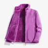 Uma Jaqueta de Fleece Similar para Mulheres, Top de Fleece, Cardigan Moletom Grosso de Fleece Coral Reversível para Outono e Inverno