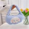 Nuevo bolso de peluche lindo niña caricatura bolsa de almacenamiento portátil hombro axila bolsa moda bolso de Invierno moda