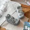 Sandálias Infantis para Meninas de 3-6 Anos, Sandálias de Verão Antiderrapantes com Solado Macio para Crianças, Sandálias Fechadas Respiráveis Antiderrapantes Estilo Princesa Desenho Animado