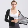 Agasalhos Transfronteiriços Europeus e Americanos para Mulheres, Trajes de Sauna, Calças de Corrida, Roupa para Yoga