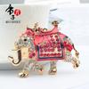 Di Jiu Zi 2021 Novo Estilo Pintado a Óleo e Diamante Chaveiro de Elefante Personalidade Criativa Estilo Étnico Pingente de Chaveiro de Bolsa