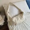 2026 Nueva Moda de Nicho Bolso Relajado Tipo Dumpling Color Sólido Estilo Perezoso Bolso de Hombro para Mujer Bolso Cruzado para el Trabajo y el Trayecto