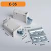Conector de gabinete de código colgante de montaje abierto de alta resistencia, altura ajustable con tapa de plástico ABS, accesorios de hardware de alta capacidad de carga
