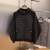 Chaqueta Nueva 2024 para Hombre y Mujer de Primavera y Otoño Chaqueta Delgada Acolchada de Algodón Cárdigan Simple Casual Suéter con Costura Chaqueta con Capucha para Pareja