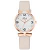 Relógio feminino criativo de pulso de quartzo com cinto transfronteiriço atacado escala de strass laço cinto de Pu relógio de moda feminino
