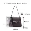 Nova bolsa de ombro elegante e versátil de 2026, clássica e única, perfeita para o dia a dia, com grande capacidade e design quadrado feita de couro genuíno
