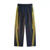 Calça Jogger Reta Nova Primavera e Verão Estilo Americano Tendência Casual Larga Wide-Leg Esportiva Listra Três Listras Longa Atacado