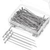 Agulha tipo T 27/53 multi-especificação agulha de posicionamento de aço inoxidável styling agulha peruca camisola xale pino fixo atacado