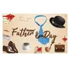 Tela de Fondo para el Día del Padre Transfronterizo Tema Negro Dorado Evento Festivo Fiesta Decoración de Fiesta Cortina Banner Personalización