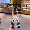 Llavero Colgante Creativo de Cuero PU Sanxingdui para Parejas Colgante de Llavero de Coche Panda Retro Colgante de Bolso Venta al por Mayor