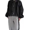 En stock: Nuevo abrigo corto de gabardina de estilo coreano para otoño de 2026, de nicho, cuello alto, holgado, color liso, versátil, de alta gama, para mujer