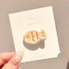 Pinzas florales para el pelo estilo coreano para niñas, pinzas dulces y coloridas para flequillo, pinzas de pico de pato de alta gama y exquisitas